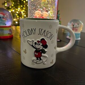 Disney Mickey Mouse Holiday Mug - Red, Black, and White